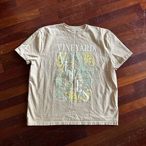 Vineyard Vines Tan 100% Cotton Lemon Graphic T-Shirt